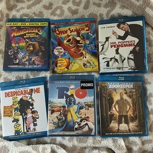 6 blue ray DVD’s